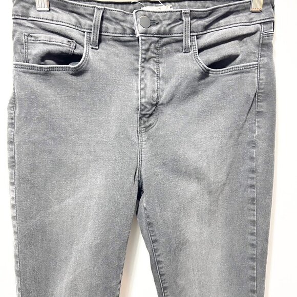 L’Agence Margot High Rise Skinny Jeans Size 29 Dark Graphite Charcoal Blac - Picture 5 of 13